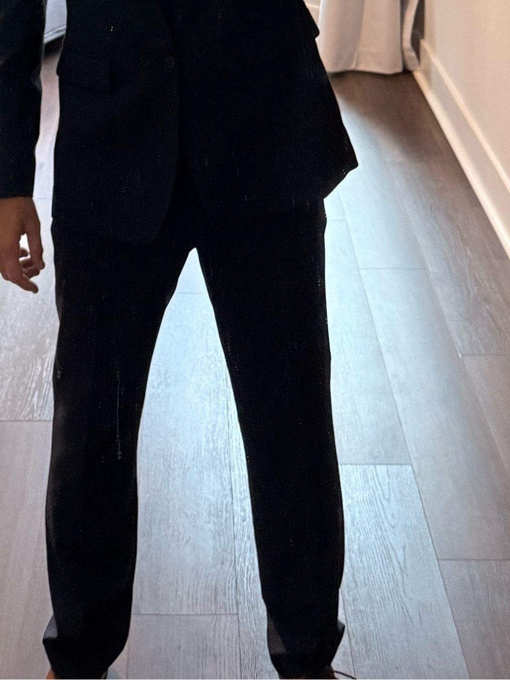 Men's Navy Blue Slim Fit Trousers